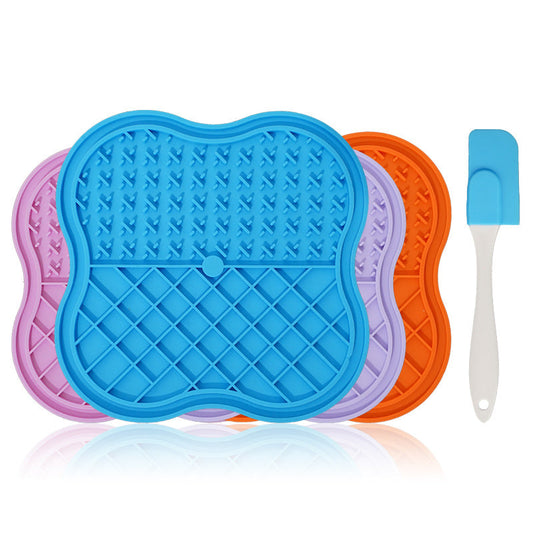 KFX-7931069 Silicone Snack Catcher Dog Bowl - Available in Orange, Blue, Pink, and Purple - 20 x 20 cm