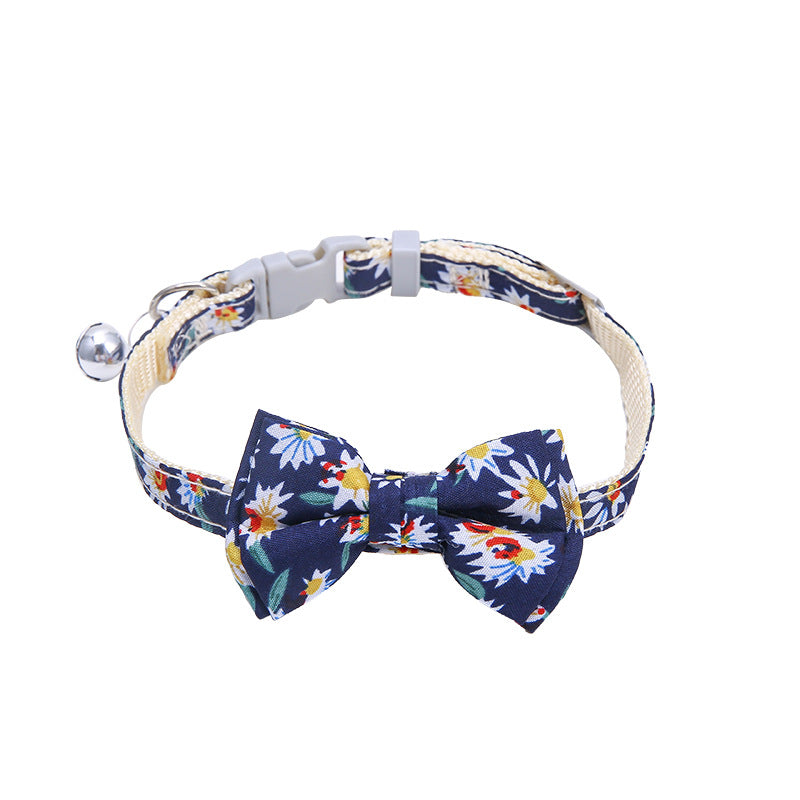 KFX-7932861 Plaid Bow Tie Collar for Small Dogs and Cats - Christmas Design with Quick Release and Bell