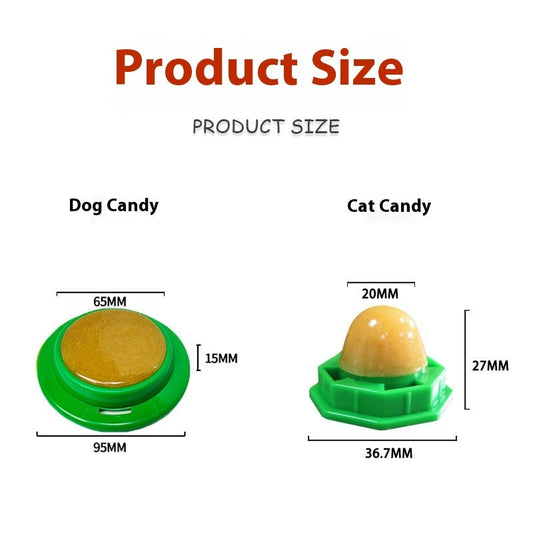 KFX-7933501 Pet Snack Variety Pack: Dog Candy (Red & Green) and Cat Treats (Green, Pink & Blue)