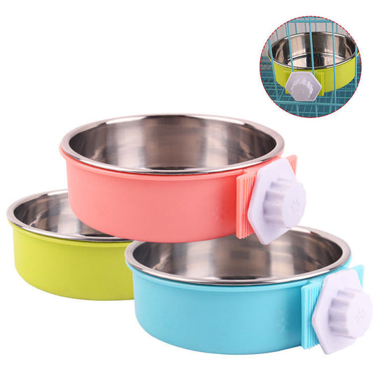 KFX-7936829 Durable Stainless Steel Dog Feeding Bowl for Pets