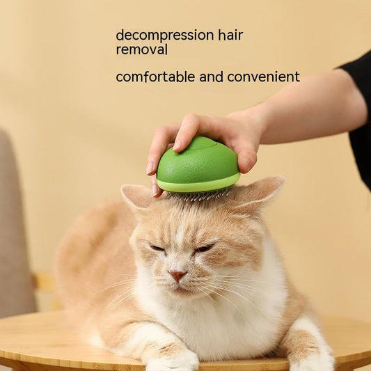 KFX-7942205 Avocado Shaped 2-in-1 Pet Grooming Tool for De-Shedding and Massage with Stainless Steel Needle