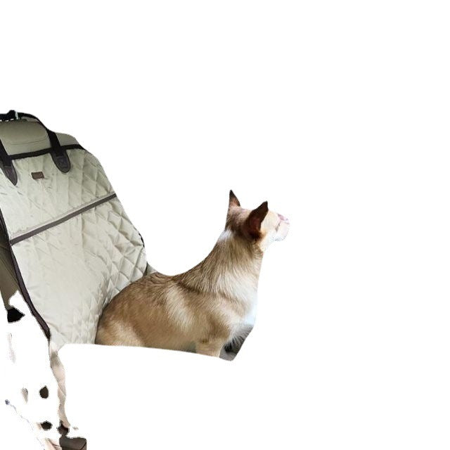 KFX-7942845 Pet Car Bed Pads for Dogs and Cats - Beige Cushion for Travel Comfort