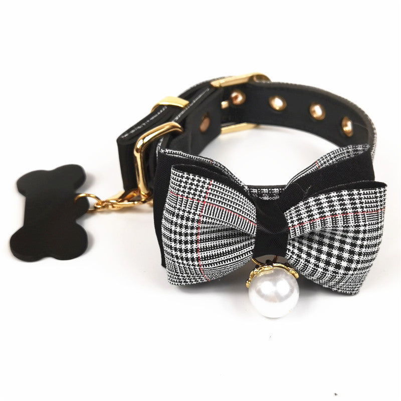 KFX-7945661 Teddy Dog Leather Breast Strap Collar - Dark Khaki, Pink, Black, Sizes S-XL