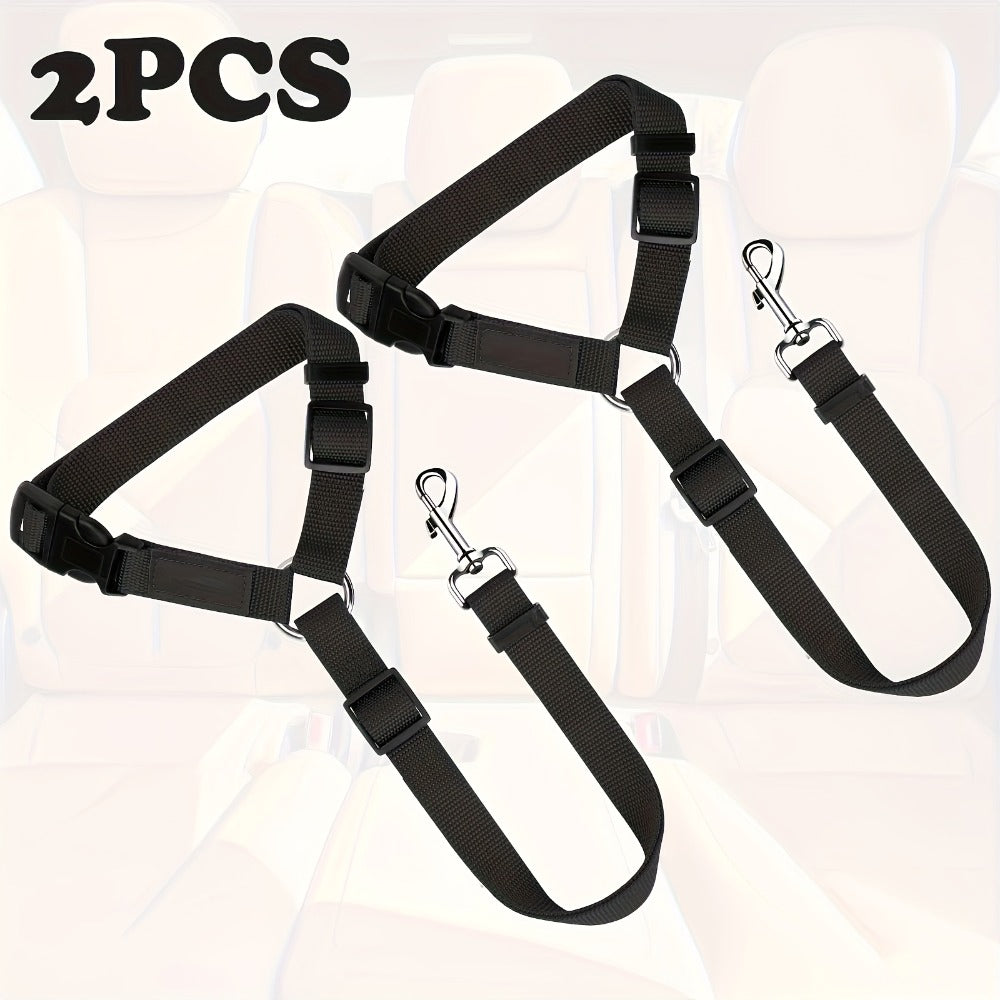 KFX-7951933 Durable Two-Piece Dog Leash Set for Comfortable Travel and Outdoor Adventures