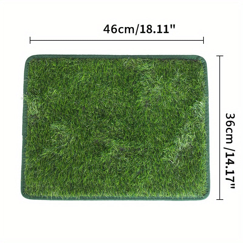 KFX-7955389 Washable Reusable Dog and Cat Toilet Training Mat with Artificial Grass - Available in Multiple Sizes