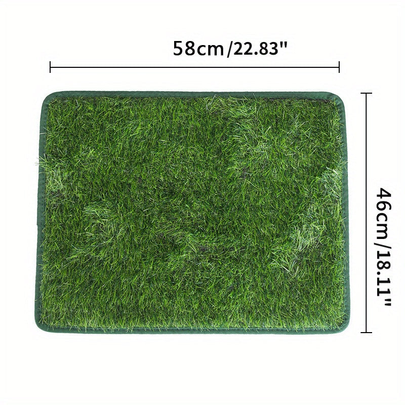 KFX-7955389 Washable Reusable Dog and Cat Toilet Training Mat with Artificial Grass - Available in Multiple Sizes