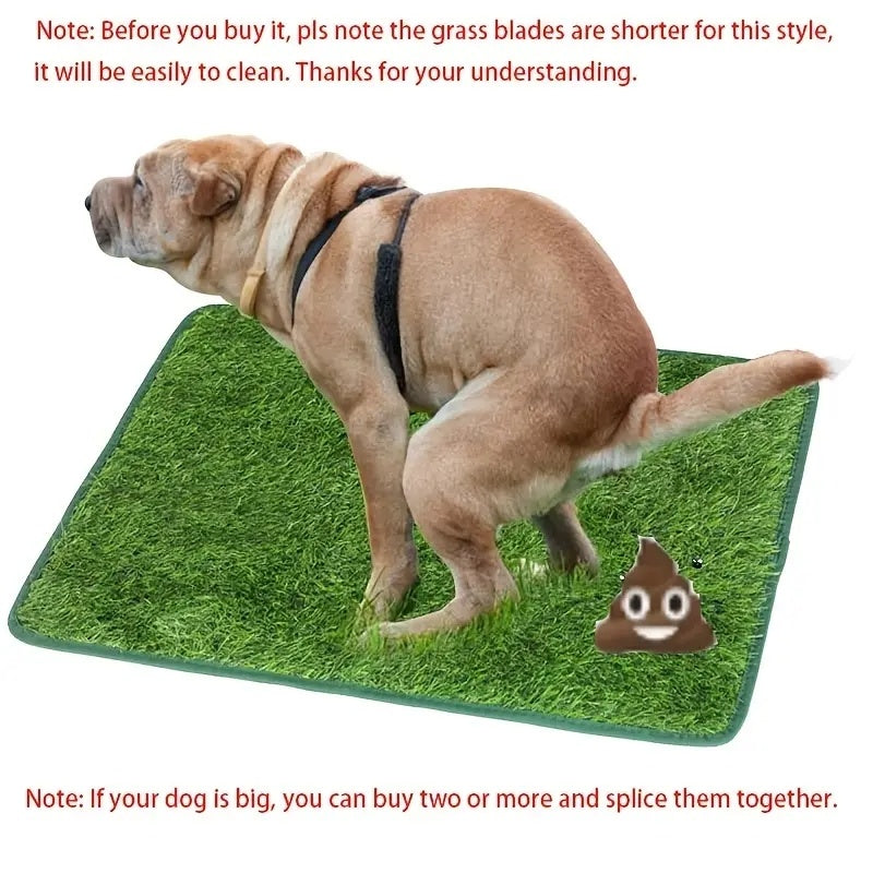 KFX-7955389 Washable Reusable Dog and Cat Toilet Training Mat with Artificial Grass - Available in Multiple Sizes