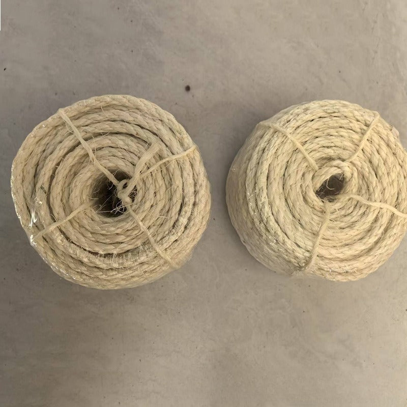 KFX-7957181 Sisal Hemp Rope for Cat Climbing Frames & Scratching Posts - Available in 15m, 30m, and 60m Lengths