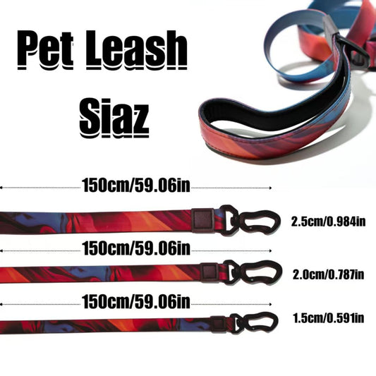 KFX-7957693 Waterproof PVC Coated Rubberized Traction Leash Set for Dogs