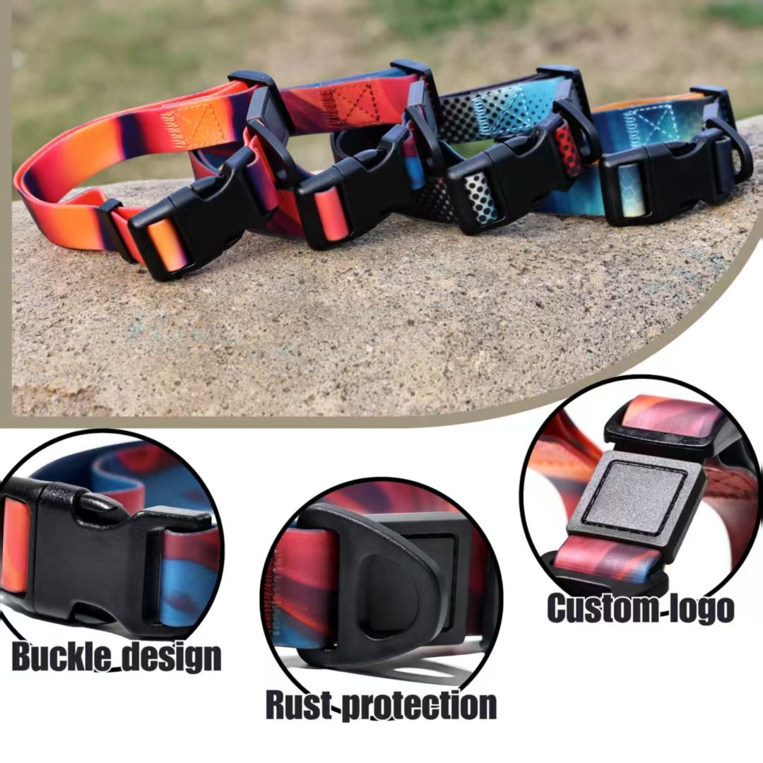 KFX-7957693 Waterproof PVC Coated Rubberized Traction Leash Set for Dogs