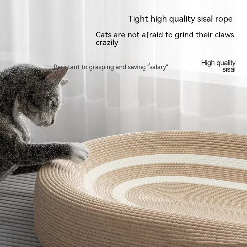 KFX-7958077 Extra Large Japanese Style Sisal Cat Scratch Board with Ears - 61cm x 40cm x 9cm
