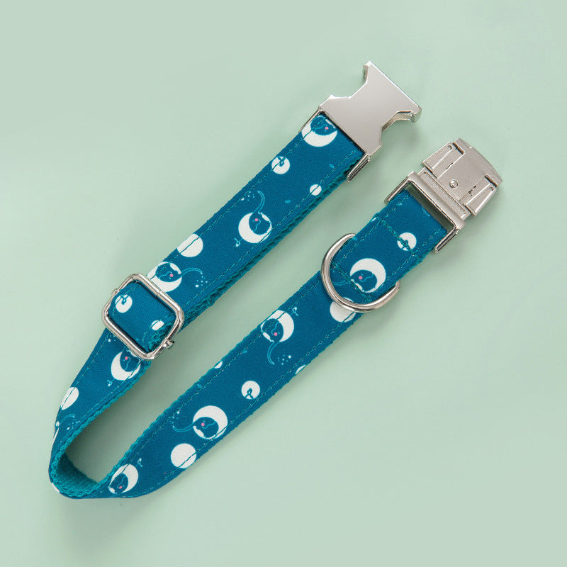 KFX-7959869 Outdoor Safety Nylon Dog Walking Collar - Available in Multiple Sizes: XS to XL