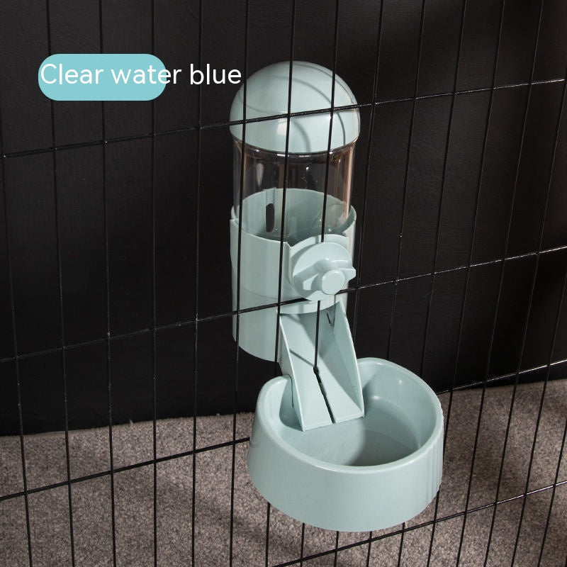 KFX-7961661 Automatic Pet Feeder and Water Dispenser for Dogs and Cats - 500g Capacity in Blue, Pink, or Gray
