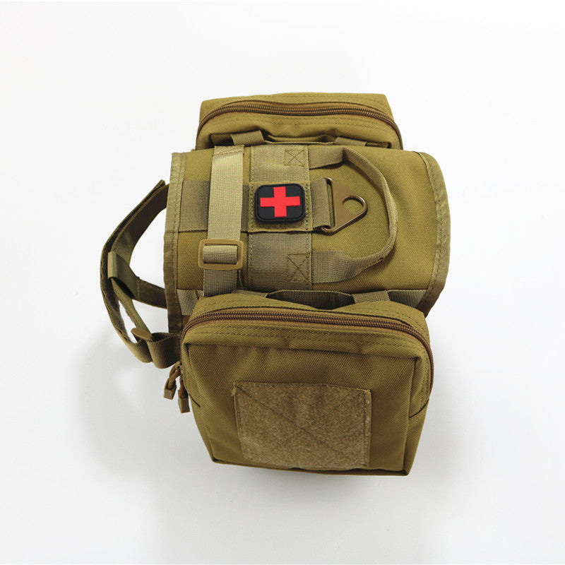 KFX-7962045 Tactical Pet Vest for Dogs, Made with Durable 1000D Nylon, Adjustable Size L 24x44cm, Bust 55-78cm