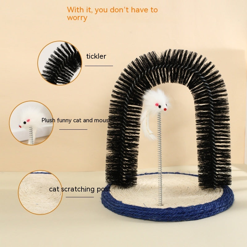KFX-7966909 Sisal Itching Device U-Shaped Scratching Pole for Pets