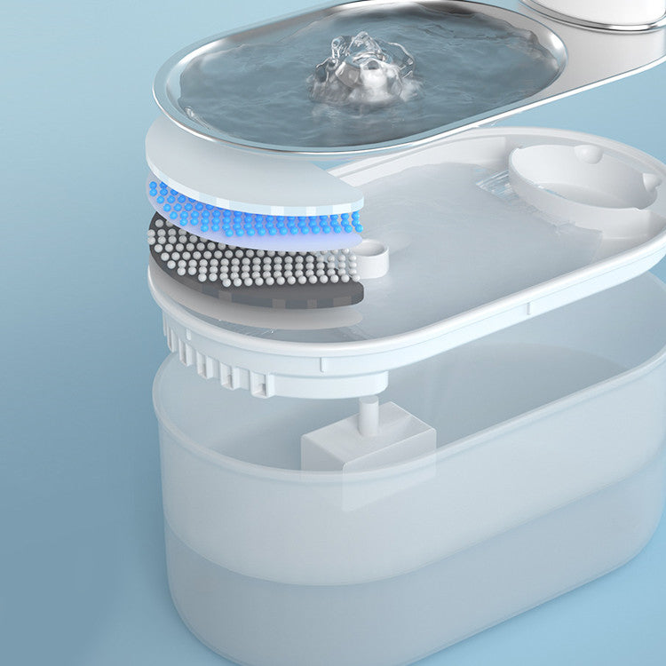 KFX-7969469 Automatic Circulation Pet Water Dispenser with 3L Capacity for Dogs and Cats