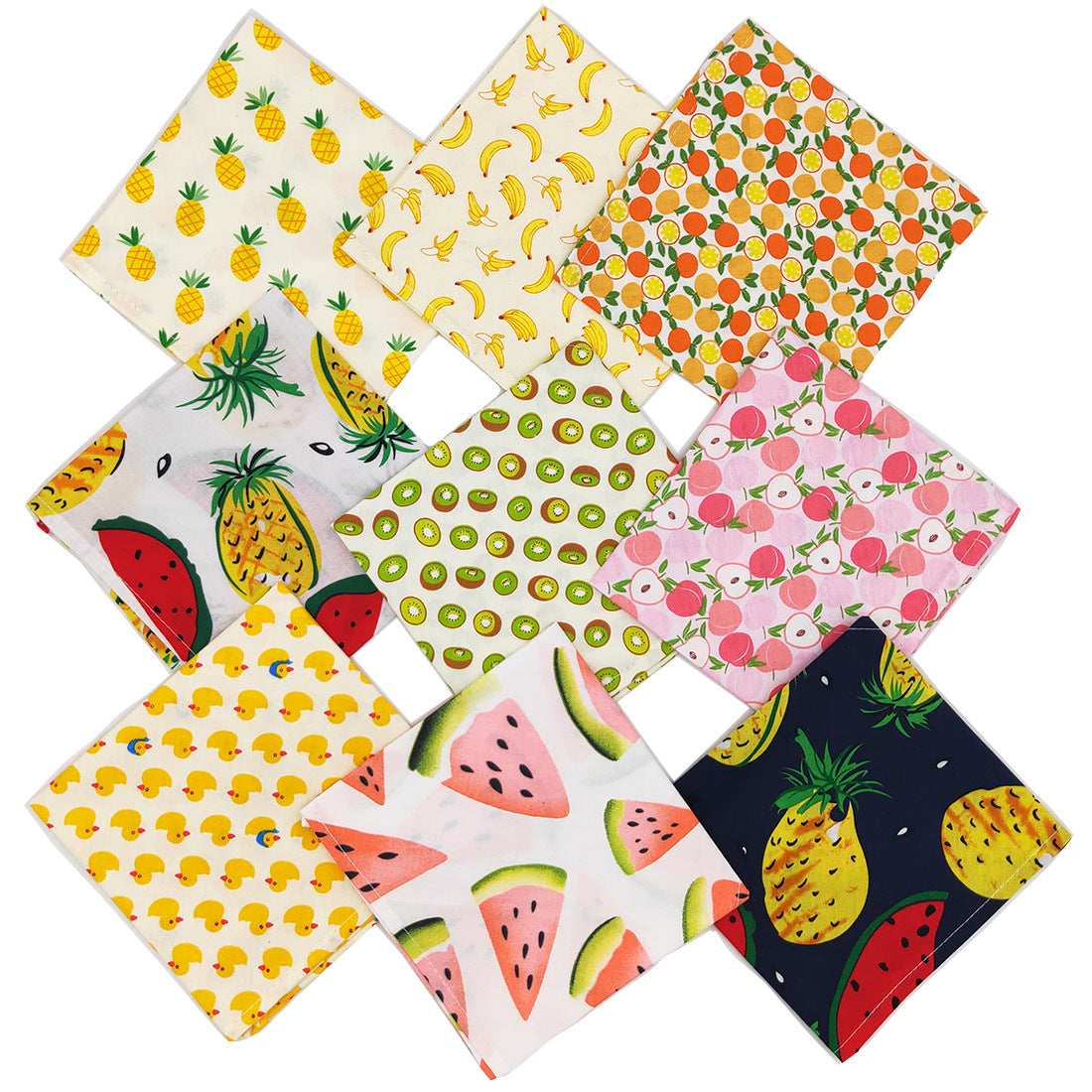 KFX-7971005 Pet Saliva Towel for Dogs - Cotton Triangle Towel, Small and Medium/Large Sizes Available