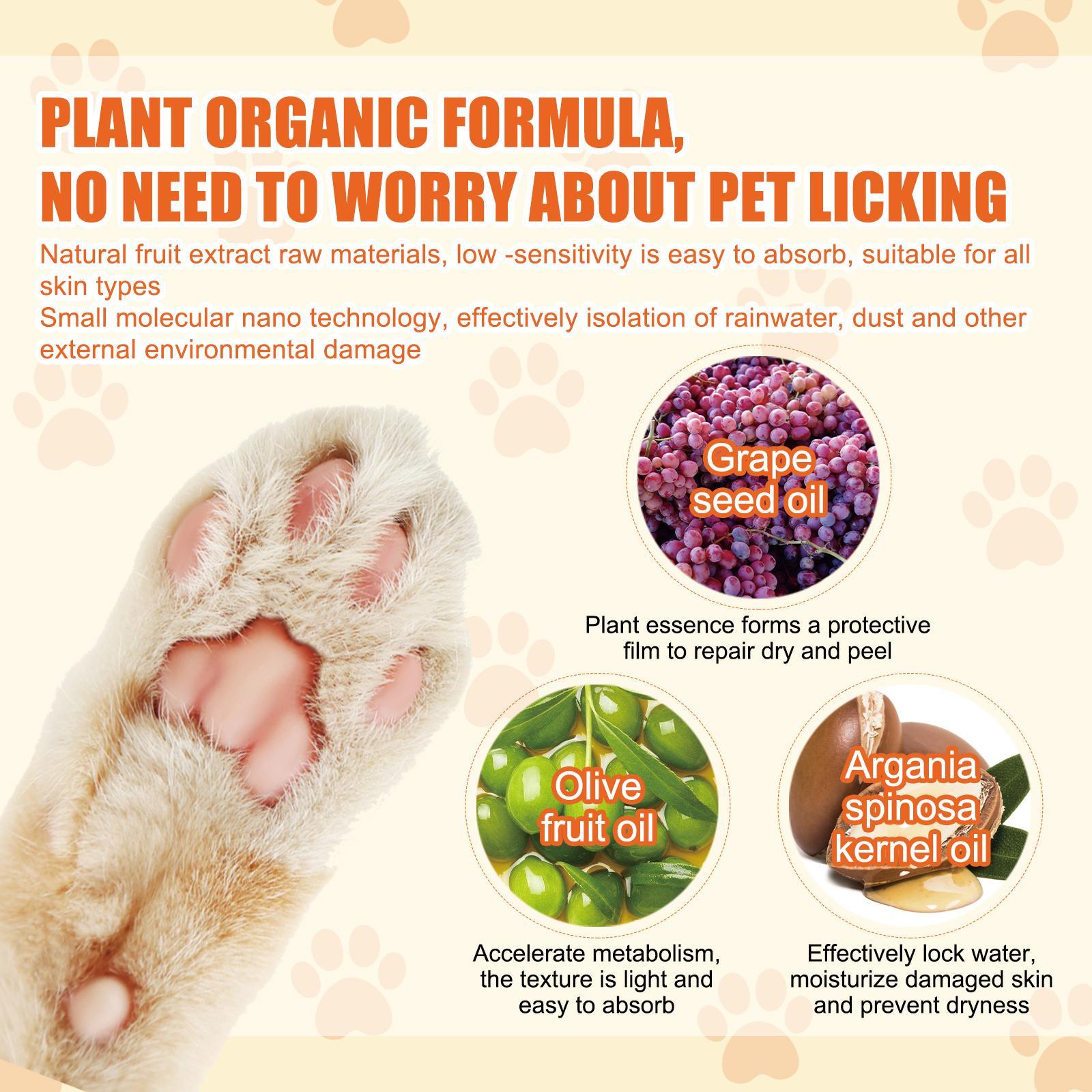 KFX-7971261 Pet Moisturizing Paw Cream for Cats and Dogs - Softens & Protects Dry Cracked Pads