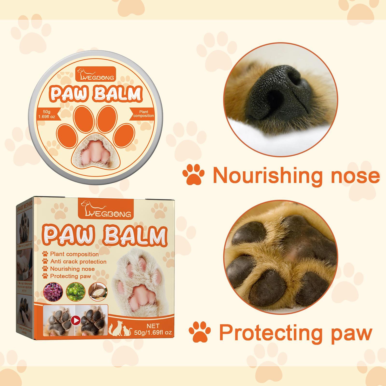 KFX-7971261 Pet Moisturizing Paw Cream for Cats and Dogs - Softens & Protects Dry Cracked Pads