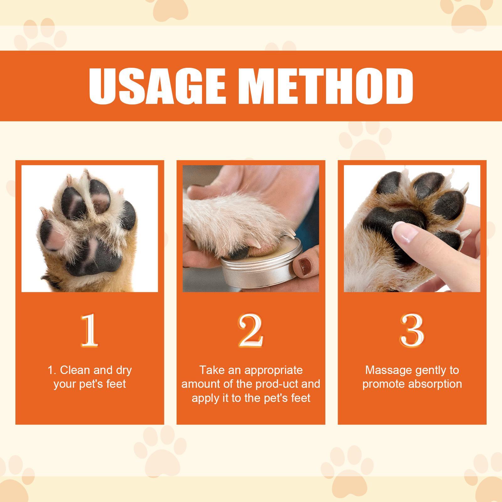 KFX-7971261 Pet Moisturizing Paw Cream for Cats and Dogs - Softens & Protects Dry Cracked Pads
