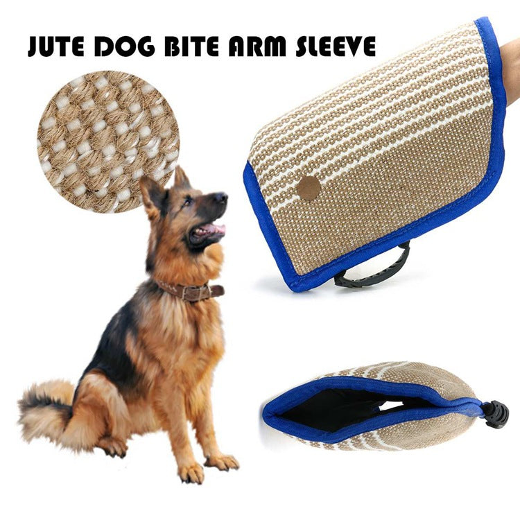 KFX-7974205 Dog Training Open Sleeve – Durable Linen Nipping Sleeve Protector with Color Edges