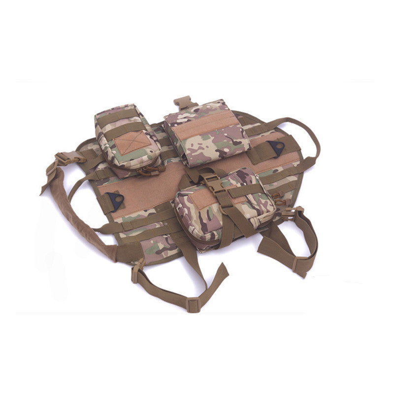 KFX-7977533 Tactical Dog Clothing Made of 1000D Nylon, Waterproof and Quick Drying, with Durable Zippers and Buckles