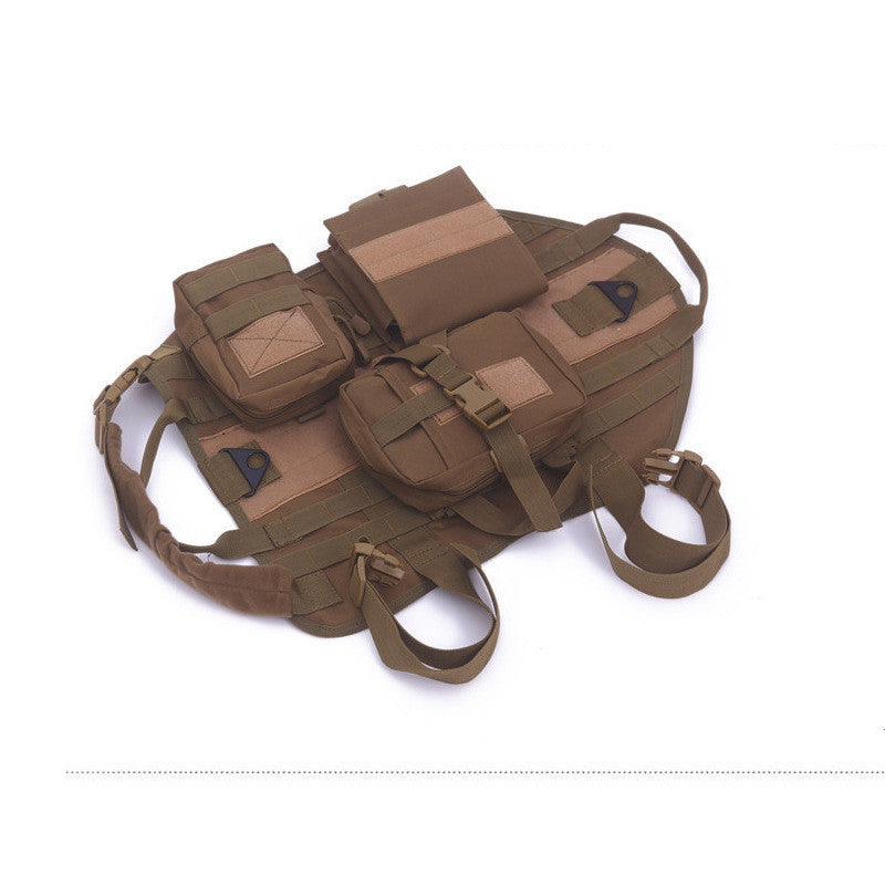 KFX-7977533 Tactical Dog Clothing Made of 1000D Nylon, Waterproof and Quick Drying, with Durable Zippers and Buckles