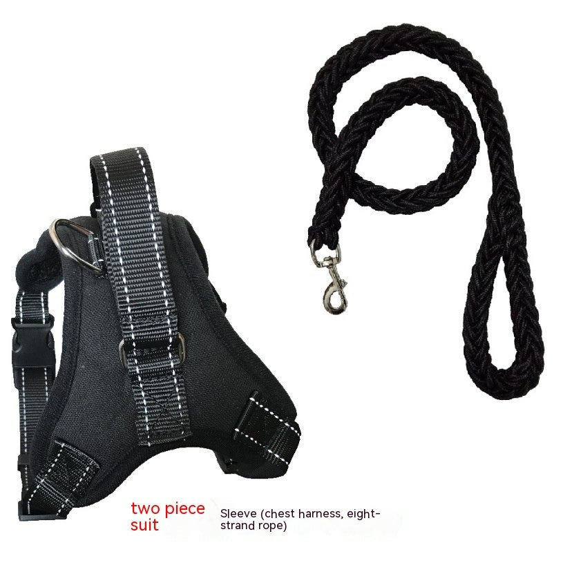 KFX-7978429 Reflective Nylon Chest Harness for Dogs and Cats - Scalable & Breathable Design