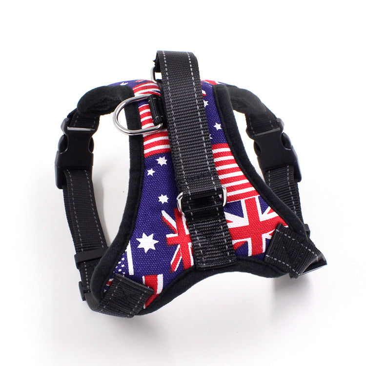 KFX-7978429 Reflective Nylon Chest Harness for Dogs and Cats - Scalable & Breathable Design
