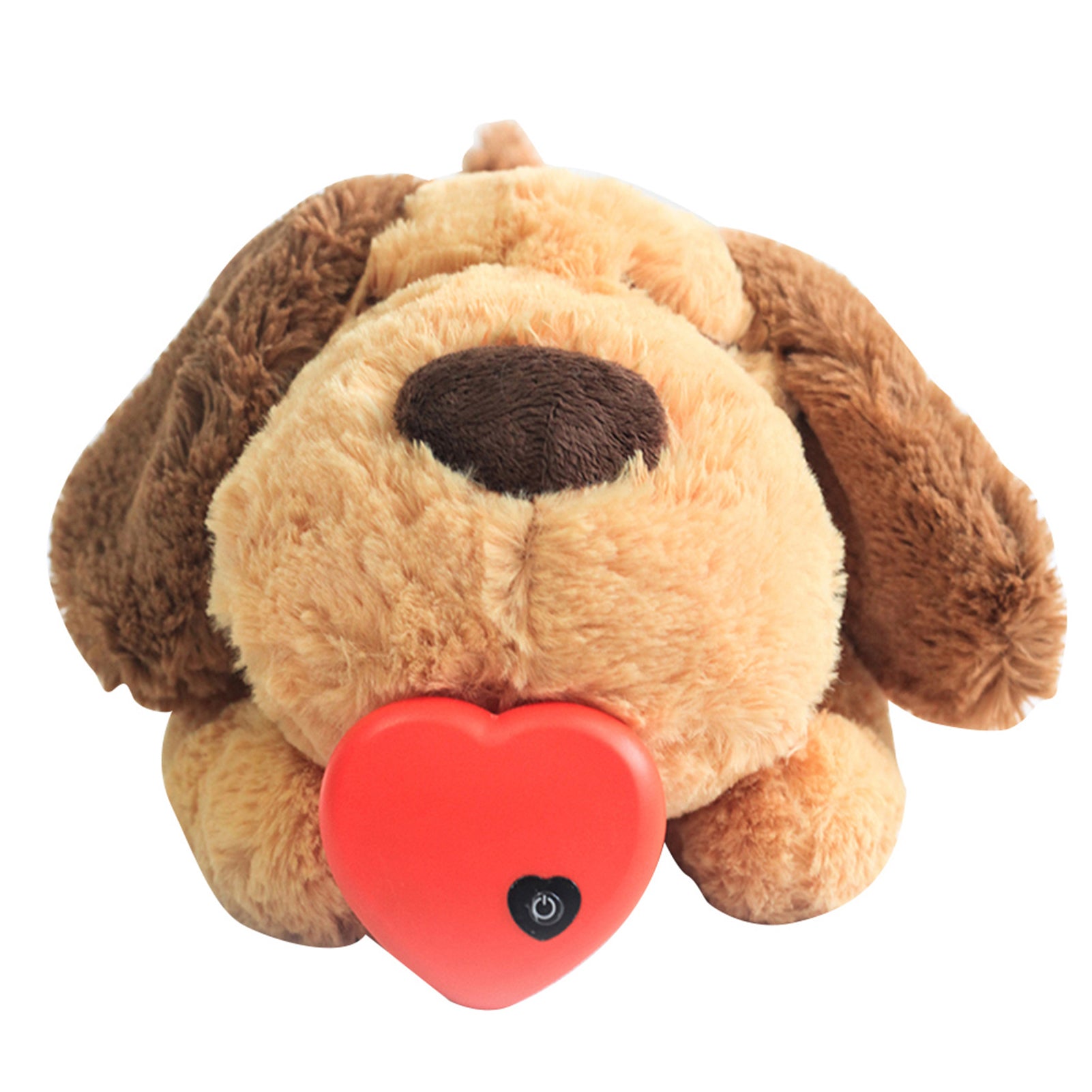 KFX-7978813 Heartbeat Plush Toy for Pets - Comforting Sleep Aid for Dogs and Cats with Built-in Heartbeat Device