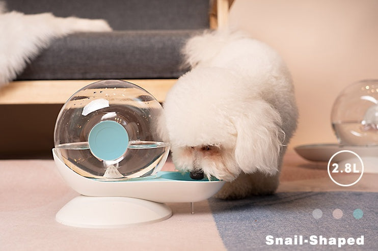 KFX-7979325 Automatic Cat Drinking Fountain with 2.8L Water Capacity and Transparent Container
