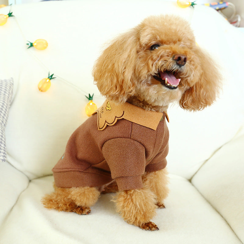 KFX-7979709 Thick Woolen Sweater for Dogs - Warm, Lightweight, and Stylish Winter Pet Apparel