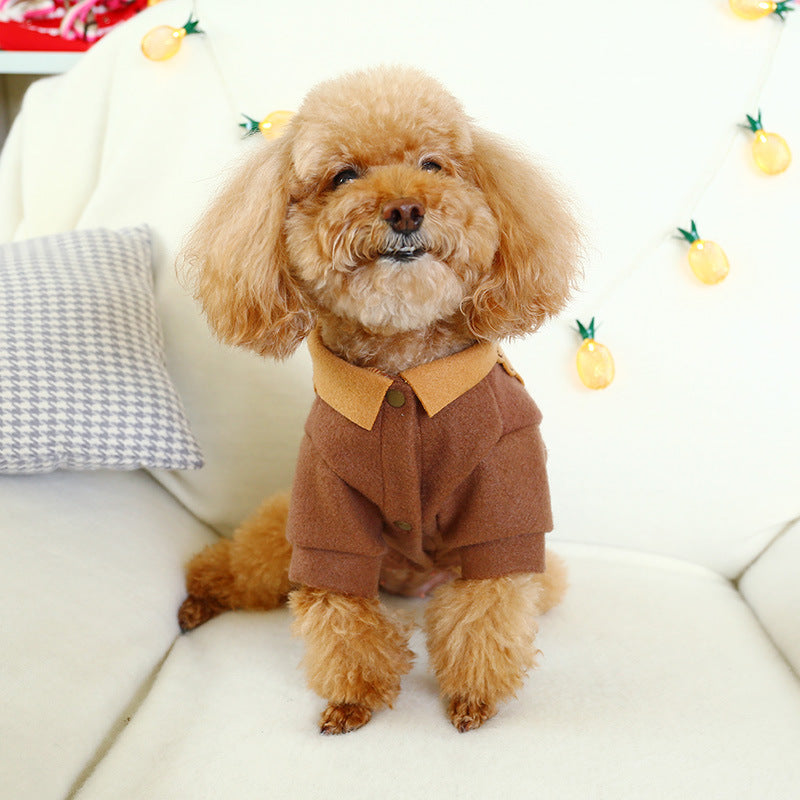 KFX-7979709 Thick Woolen Sweater for Dogs - Warm, Lightweight, and Stylish Winter Pet Apparel