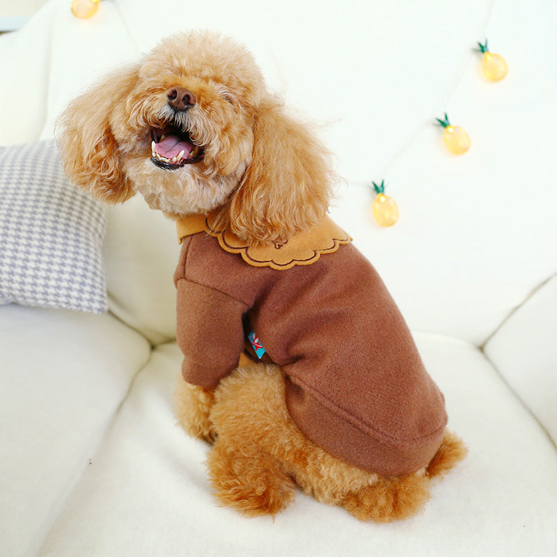 KFX-7979709 Thick Woolen Sweater for Dogs - Warm, Lightweight, and Stylish Winter Pet Apparel