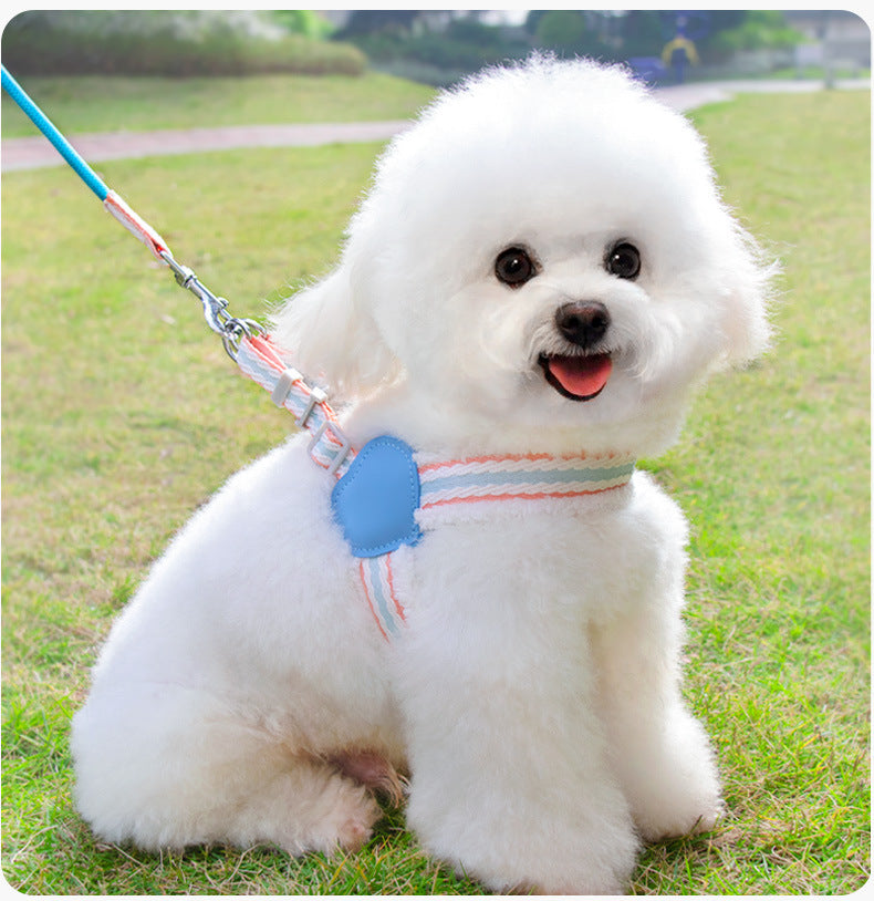 KFX-7980605 Summer Breathable Dog Chest Vest Leash for Small and Medium Dogs