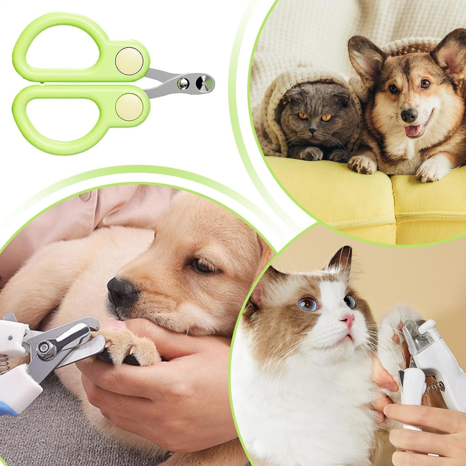 KFX-7982909 Portable Cat Nail Clippers for Easy Grooming of Cats, Kittens, Puppies, and Small Dogs – Durable Stainless Steel Design
