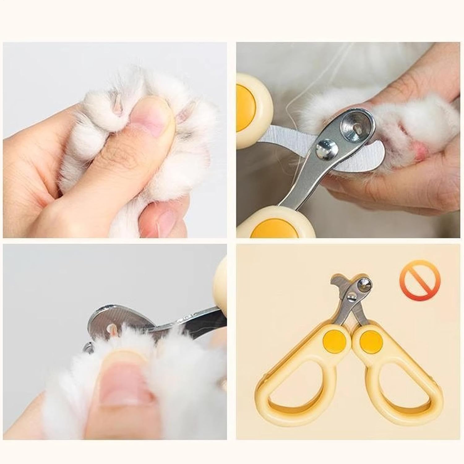 KFX-7982909 Portable Cat Nail Clippers for Easy Grooming of Cats, Kittens, Puppies, and Small Dogs – Durable Stainless Steel Design