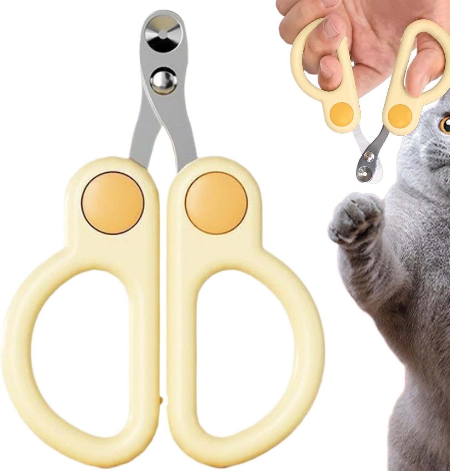 KFX-7982909 Portable Cat Nail Clippers for Easy Grooming of Cats, Kittens, Puppies, and Small Dogs – Durable Stainless Steel Design