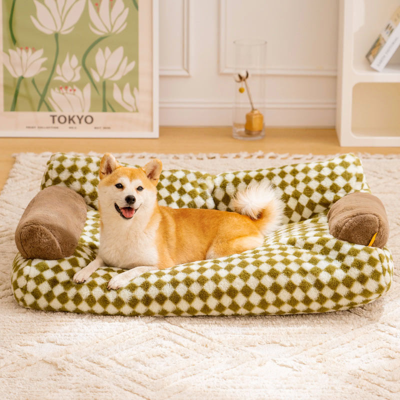 KFX-7984957 Plush Removable and Washable Pet Kennel for All Seasons - Multiple Colors Available