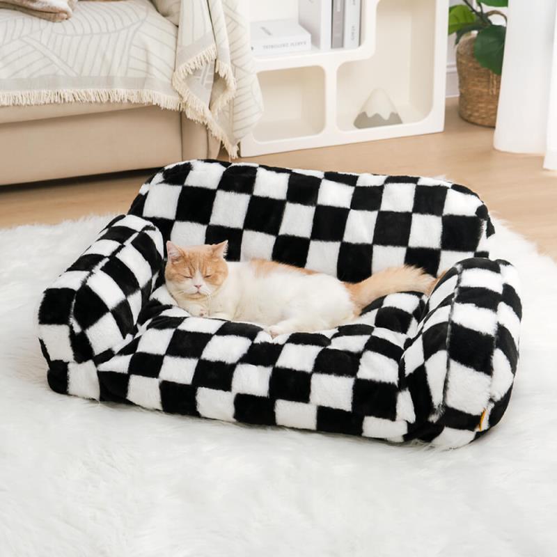 KFX-7984957 Plush Removable and Washable Pet Kennel for All Seasons - Multiple Colors Available