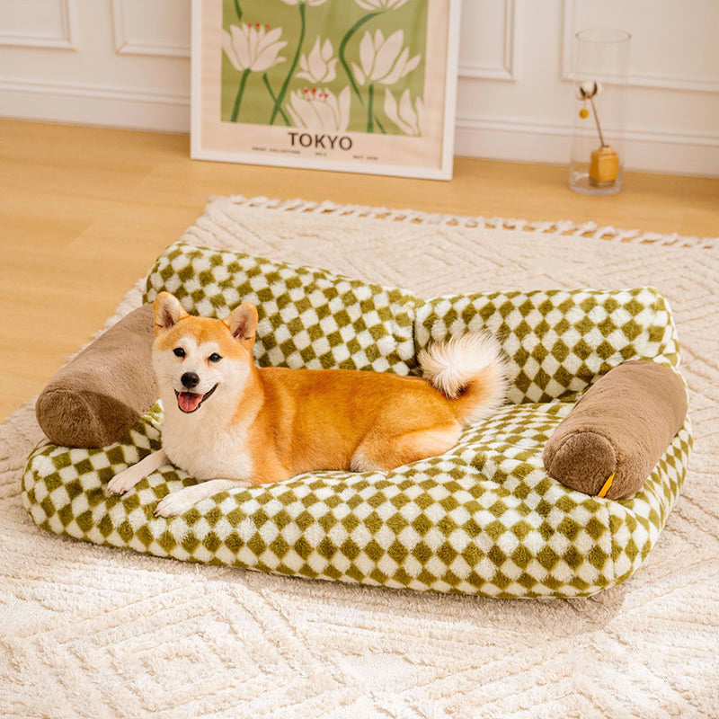 KFX-7984957 Plush Removable and Washable Pet Kennel for All Seasons - Multiple Colors Available