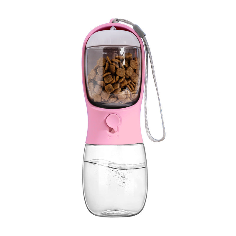 KFX-7986365 Portable Dog Water Bowl and Food Container Dispenser for Pets on the Go