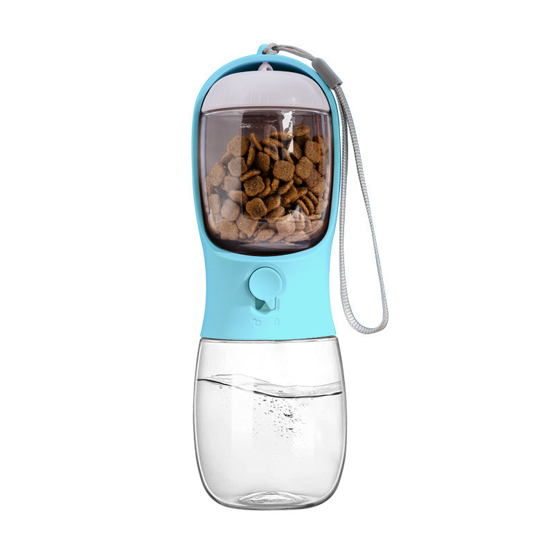 KFX-7986365 Portable Dog Water Bowl and Food Container Dispenser for Pets on the Go