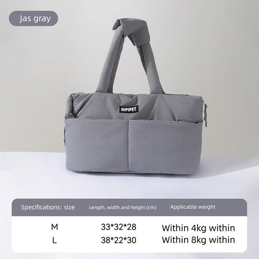 KFX-7987133 Portable Dog Car Seat with Adjustable Safety Leash for Small Pets - Soft Cushion Design with Waterproof Exterior