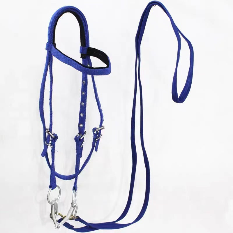 KFX-7987517 Adjustable Horse Halter with Rope - Available in Various Sizes and Colors