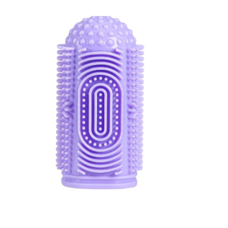 KFX-7988157 360° Silicone Dog and Cat Toothbrush Kit with Finger Brush for Effective Dental Care and Fresh Breath