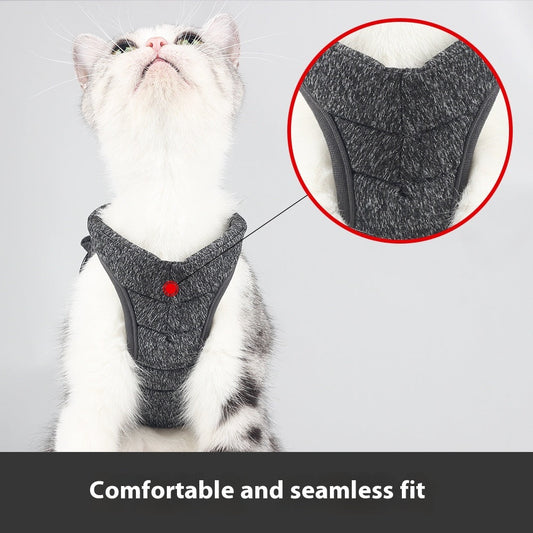 KFX-7996221 Anti-Off Vest with Traction Rope for Cats - Available in Multiple Colors and Sizes