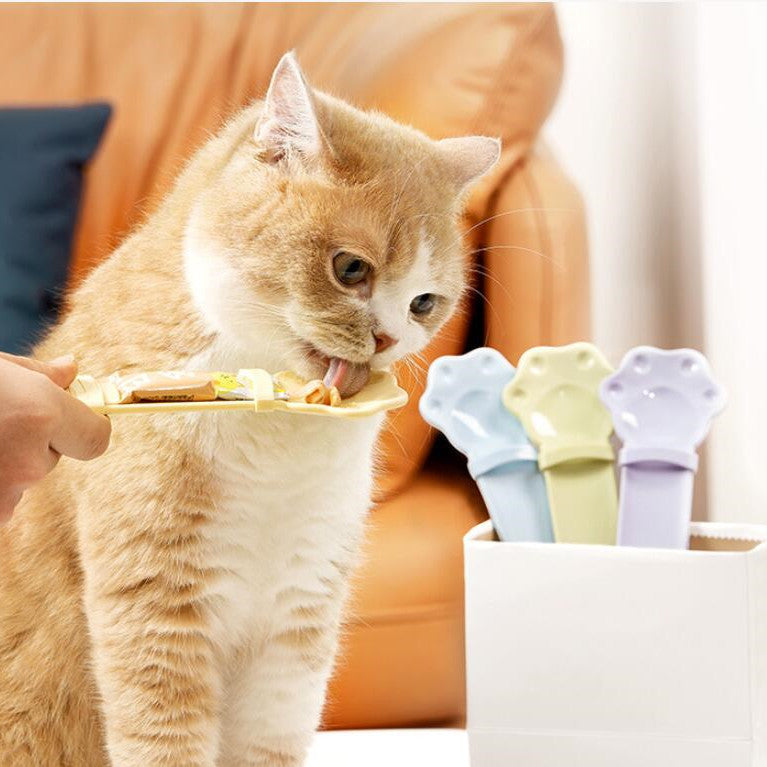 KFX-7996605 Cat Feeding Spoon Feeder - Durable ABS Material in Multiple Colors