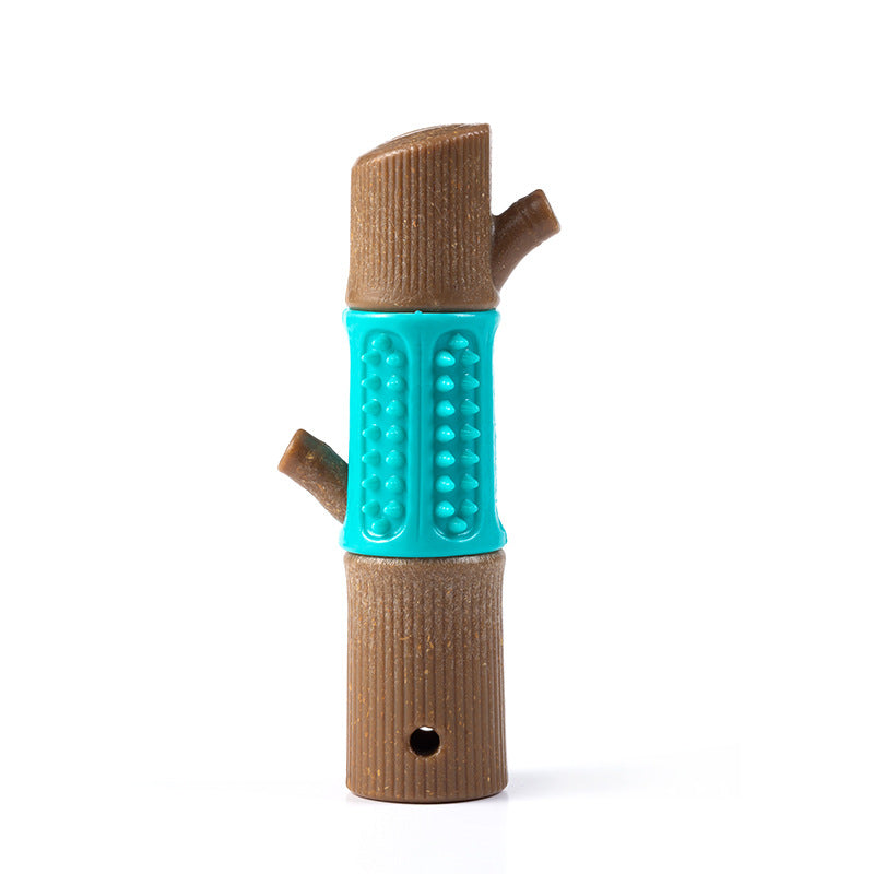 KFX-7999037 Colorful Pet Bite Toy Molar Rod for Teeth Cleaning - Made of Wood, Plastic, TPR