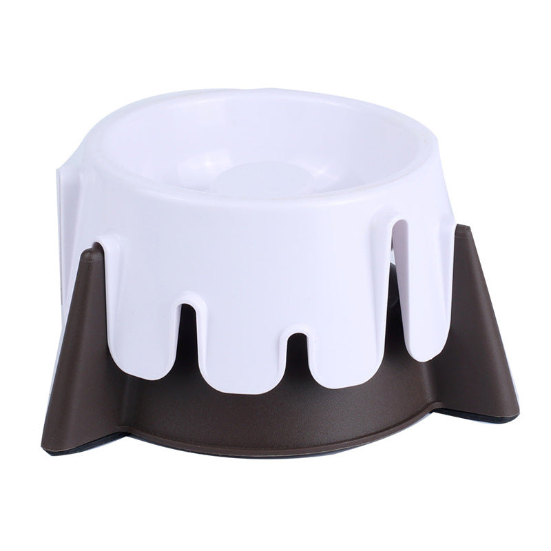 KFX-8002365 Adjustable Wet and Dry Pet Bowl - 8x9x13CM, 389G, Made of Durable Plastic